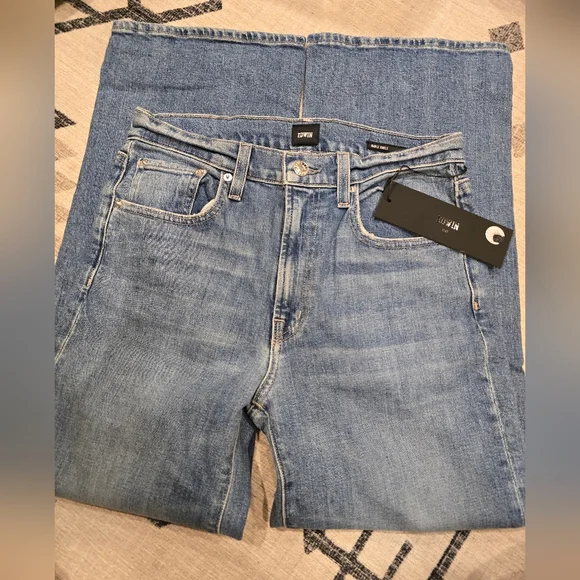 NWT Edwin Marli Wide Leg Ankle high rise jeans 26 $188 Sold at Anthropologie - Picture 5 of 10